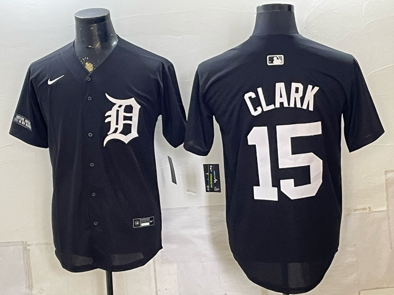 Men Detroit Tigers #15 Clark black Nike 2026 MLB Jersey 08012->detroit tigers->MLB Jersey